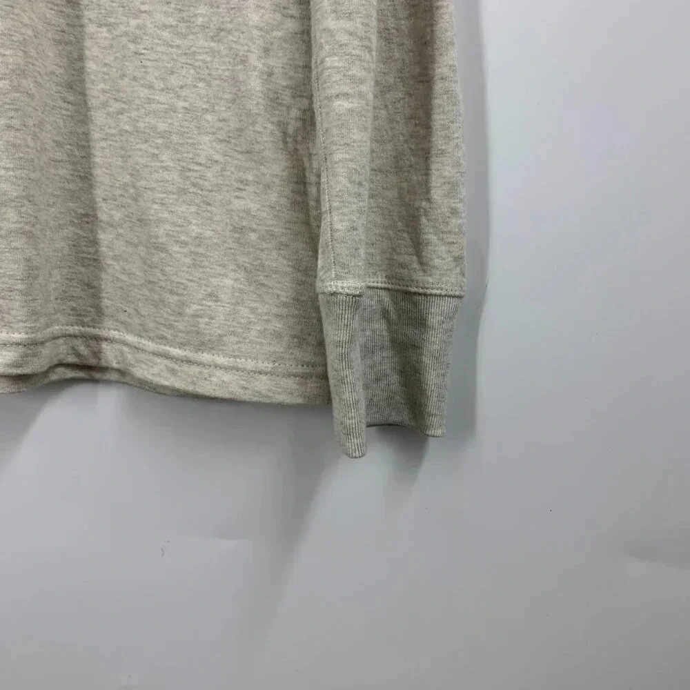 J.Crew Men's Double Knit Half Zip Long Sleeve‎ Cotton Pullover Sweatshirt Size L